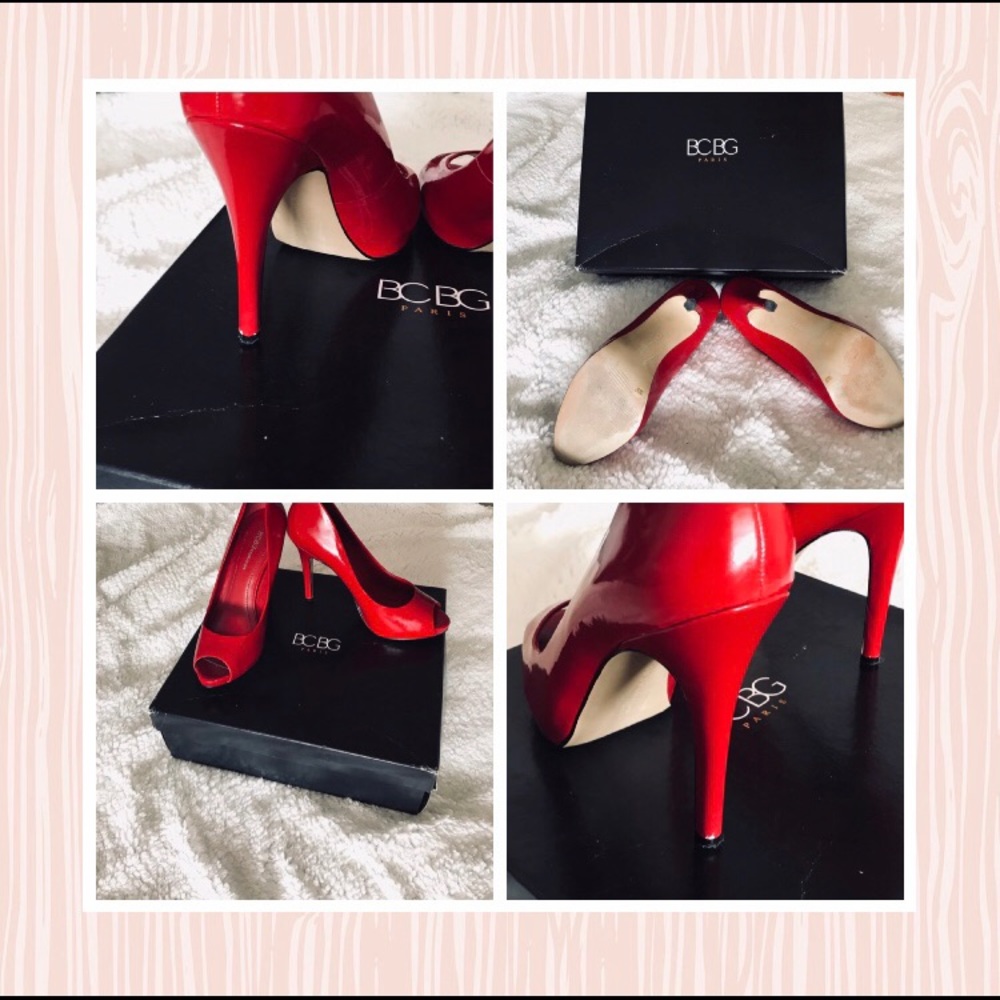👠BCBGeneration Perp Toe Patent Leather Heels 👠